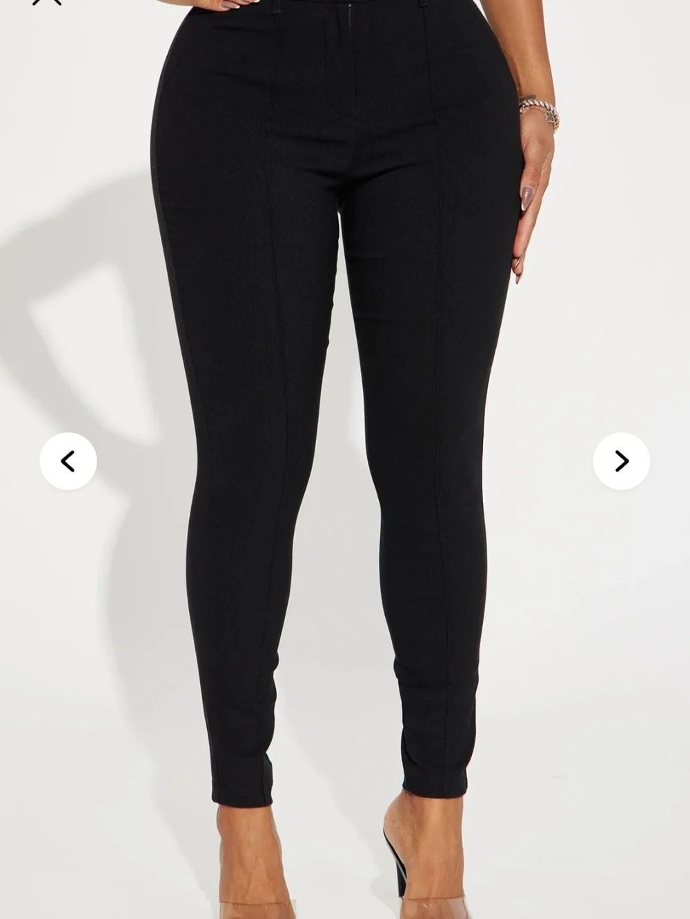 Fashion Nova Black High-Waist Skinny Ponte Pants